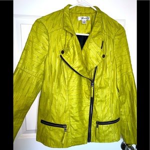 Green statement jacket